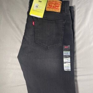 Levi's Men's Black Straight Jeans